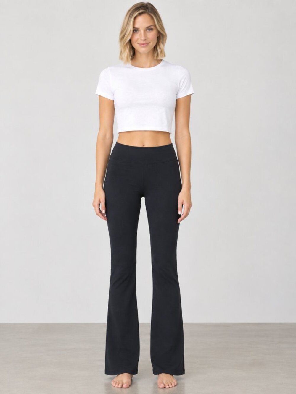 Marika XL Long 34" Inseam Bootcut Yoga Pants Tall Black Stretch Activewear